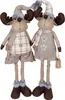 Elch 40-66cm (52-78cm), 2er Set Dekofigur Weihnachten Produktbild-Vorschau 1