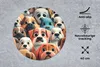 MuchoWow® Mauspad Mousepad Hund - Tiere - Muster - Braun - Produktbild-Vorschau 2