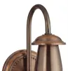 Wandleuchte mit Schalter innen Metall Glas E27 26 cm hoch Produktbild-Vorschau 4