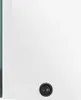 A close-up, front-facing view of a white cabinet with a black circular switch on the bottom right. Produktbild-Vorschau