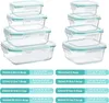 8er Glas Frischhaltedosen mit Deckel,Meal Prep Produktbild-Vorschau 2