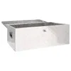 vidaXL Contenitore argento 100x55x37 cm alluminio Anteprima dell’immagine prodotto 2