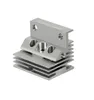 A silver aluminum alloy heatsink for a 3D printer hotend. Náhled obrázku produktu