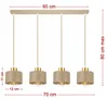 FKL DESIGN Home Deco Deckenlampe Deckenleuchte Ecru-Gold Produktbild-Vorschau 2