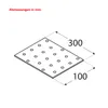 Lochplatte 300 x 100 x 2,00 mm Flachverbinder Holzverbinder Produktbild-Vorschau 2