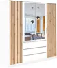 Šatní skříň se závěsnými dveřmi Nancy LUX D4, 4dveřová Náhled obrázku produktu 1
