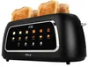 Tostapane Olvy a 4 fette, fessure lunghe, display digitale Anteprima dell’immagine prodotto 1