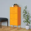 vidaXL Lagerschrank Senfgelb 42,5x35x101,5 cm Stahl Produktbild-Vorschau 2