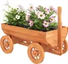 vidaXL Carrello decorativo 70x43x54 cm in legno massiccio Anteprima dell’immagine prodotto 3