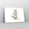 Gerahmtes Poster - Weißer Rahmen - Känguru Mama Kind - Produktbild-Vorschau 8