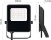 LED reflektor VISIO, 10 W, černý, neutrální bílá Náhľad obrázku produktu