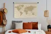 MuchoWow® Wandteppich Wandbehang Weltkarte - Vintage - Produktbild-Vorschau 5