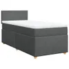 Boxspringbett mit Matratze Dunkelgrau 80x200 cm Stoff Produktbild-Vorschau 3