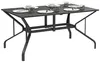Outsunny Gartentisch Stahl 150x90 cm Wetterfest Balkontisch Produktbild-Vorschau 1