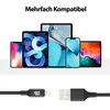 USB-A auf iPhone Nylon Kabel Typ A Ladekabel für iPhone - Produktbild-Vorschau 2