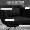 HOMCOM Otočné kreslo s nastaviteľnou výškou, lounge kreslo Náhľad obrázku produktu 6
