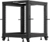Lanberg Open rack 19" 12U 600x600-1100 regulowany czarny Voir les images du produit 3