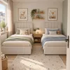 Letto imbottito 90x200 cm, letto per bambini/ragazzi con Anteprima dell’immagine prodotto 3