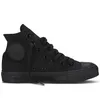 A black Converse Chuck Taylor All Star high-top sneaker is shown against a white background. Produktbild-Vorschau