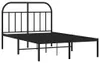 vidaXL Bedframe met hoofdeinde, zwart metaal, 120x200 cm Productafbeelding-voorbeeld 1