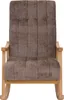 Fotel bujany HWC-K10, leżanka, drewno   tkanina/tkanina Podgląd zdjęcia produktu 5