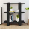 vidaXL Regál na knihy / rozdělovač místností černý 80x30x87 Náhled obrázku produktu 3