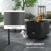 Outsunny ciotola per il fuoco cesto per il fuoco senza fumo Anteprima dell’immagine prodotto 5