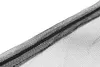 A close-up view of black mesh fabric with a reinforced edge. Anteprima dell’immagine prodotto