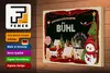 Holzschild Weihnachten Grüße BÜHL Geschenk Fest 30x20cm Produktbild-Vorschau 3