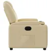 vidaXL Relaxsessel Creme Stoff Produktbild-Vorschau 4
