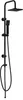 A black shower set on a white background. Produktbild-Vorschau