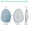 GIMBELEN Asymmetrischer Badspiegel mit Beleuchtung 75 × 55 Produktbild-Vorschau 2