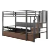 Lit superposé Merax  Lit mezzanine en fer 90 x 200 cm avec Voir les images du produit 7