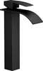 A black waterfall faucet on a white background. Náhled obrázku produktu