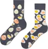 2 Paar Lange Socken für Damen 36-40, Socken mit Eiermuster Produktbild-Vorschau 2