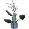 A Lego-style orchid plant in a blue pot against a white background. Náhľad obrázku produktu