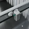 SONNI Schiebetür 130x185cm Dusche Klarglas Duschwand Produktbild-Vorschau 3
