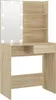 vidaXL Coiffeuse avec LED Chêne Sonoma 74,5x40x141 cm Bois Voir les images du produit 1