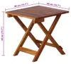 vidaXL Sonnenliege mit Tisch und Auflage Massivholz Akazie Produktbild-Vorschau 6