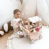 Drewniana lodziarnia dla dzieci - wózek na kółkach z Podgląd zdjęcia produktu 7