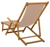 vidaXL Transat pliable, 3 positions, en bois d'eucalyptus Voir les images du produit 4