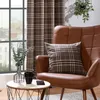 Heimtexland ® 2er Set Dekokissen Wolle Tartan kariert cosy Produktbild-Vorschau 4