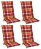 Beautissu Lot de 4 coussins pour dossier haut 120 x 50 cm Voir les images du produit 1