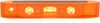 A close-up, studio shot of an orange spirit level on a white background. Produktbild-Vorschau