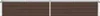 Two identical brown raised garden beds are shown side-by-side against a white background. Produktbild-Vorschau