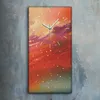 Wanduhr Uhr Wandbild Leinwand 30x60 Kunst Mann mit Fahrrad Produktbild-Vorschau 2