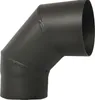 Kaminrohrbogen 90° fest ohne Tür Ø150mm schwarz Produktbild-Vorschau 1