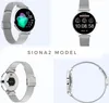 A collage of four images showing a silver smartwatch from different angles, with text indicating the model name. Anteprima dell’immagine prodotto