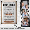 LANOLU Retro Blechschild Geschenk für Oma und Opa Pension Produktbild-Vorschau 2