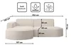 Kaiser Möbel Ecksofa, Sofa L form, Couch L form MODENA L Produktbild-Vorschau 3